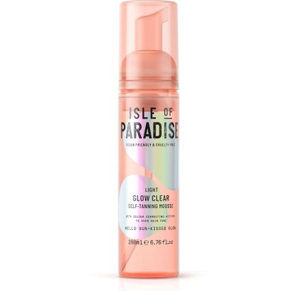 Isle Of Paradise Light Glow Clear Self Tanning Mousse 200 ml